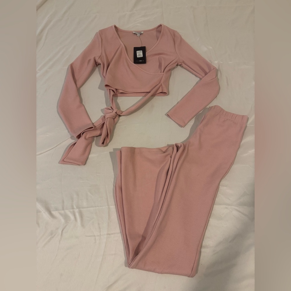 Fashion Nova Blush Ribbed Top